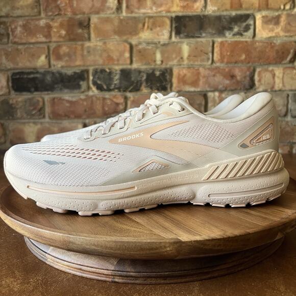 Brooks Shoes - Brooks Adrenaline GTS 23 Supportive Women's 10.5 Beige Pink Running Shoes